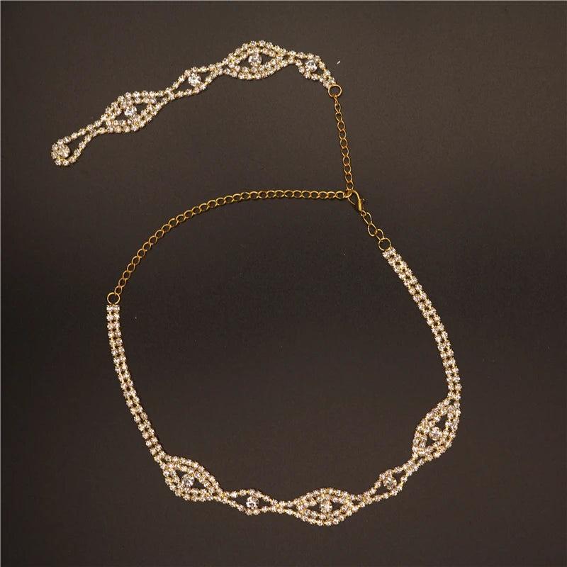 Bridal Crystal Back Necklace Wedding Jewelry Statement Collar Choker