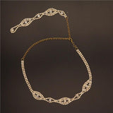 Bridal Crystal Back Necklace Wedding Jewelry Statement Collar Choker