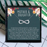 Mother Daughter Infinity Necklace Love Pendant Chain Necklaces Wedding Jewelry