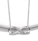 Mother Daughter Infinity Necklace Love Pendant Chain Necklaces Wedding Jewelry