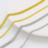 Stainless Steel 3mm6mm Mesh Shape Silver DIY Collars Choker