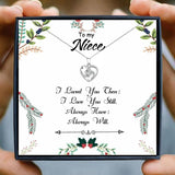 Niece Crystal Pendant Necklace - Aunt Uncle Gift