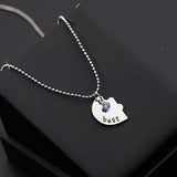 BFF Necklaces broken heart Necklace for 3 friends