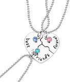 BFF Necklaces broken heart Necklace for 3 friends