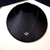 Star CZ Pendant Necklace Bridal Wedding Jewelry CCN709