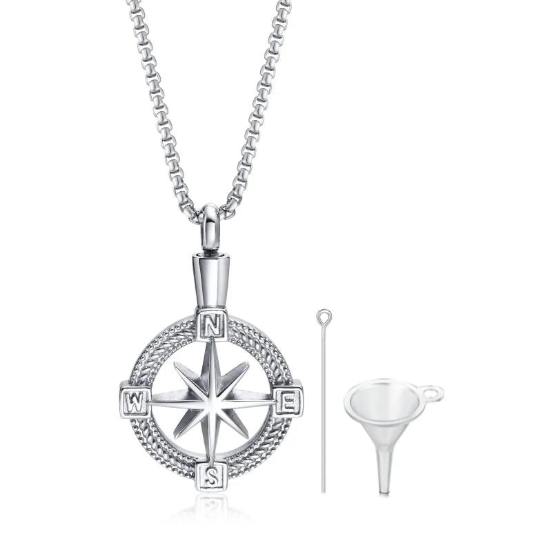 Stylish Navigation Compass Necklace for Men Women