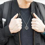 Stylish Navigation Compass Necklace for Men Women