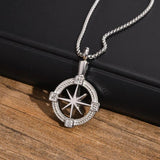 Stylish Navigation Compass Necklace for Men Women