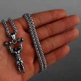 Vintage Hip Hop Biker Pendant Necklace