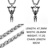 Vintage Hip Hop Biker Pendant Necklace