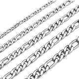 Men's 925 Silver Chain Necklace 16-30 Inch High End Jewelry