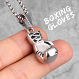 Boxing Gloves Boxer Men Necklaces Pendants Chain Punk for Boyfriend