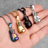 Boxing Gloves Boxer Men Necklaces Pendants Chain Punk for Boyfriend