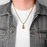 Boxing Gloves Boxer Men Necklaces Pendants Chain Punk for Boyfriend