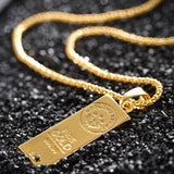 Fooderwerk Stainless Steel Hot MGOLD Bars Pendant Necklace