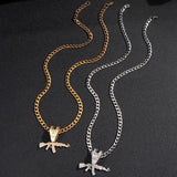 AK47 Gun Pendant Chain Necklace Hip Hop Punk Jewelry