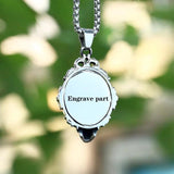 Gothic Stainless Steel Skull Head Pendant Necklace Charm Jewelry