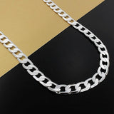 10MM Chain 925 Sterling Silver Necklace for Men 20/24 inches