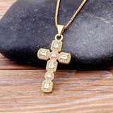 Classic Cross Choker Pendant Necklace for Women