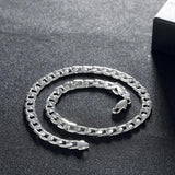 10MM Chain 925 Sterling Silver Necklace for Men's 20/24 Inches
