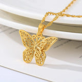 Multicolor Retro Love Heart Necklaces Stainless Steel Chain