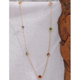 Dainty CZ Collar Necklace Stainless Steel Chain Party Gift