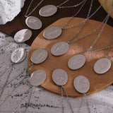Birth Month Necklace for Women Stainless Steel Month Flower Necklace