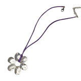 Leather Rope Necklace Women Adjustable Flower Love Heart Pendant Choker Jewelry