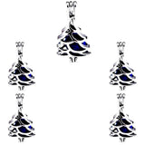 10Pcs Christmas Pearl Cage Locket Aromatherapy Pendant