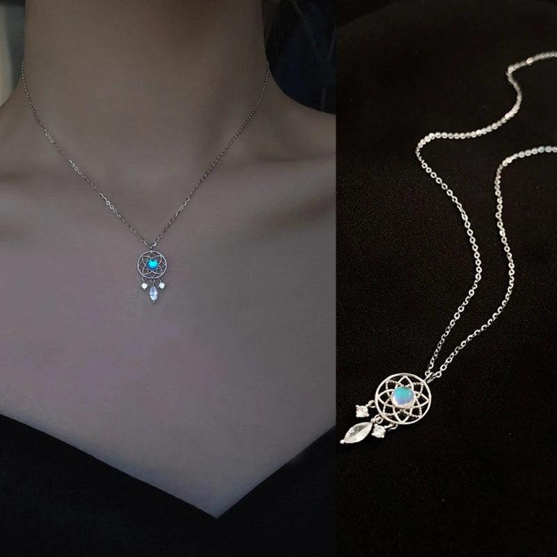 Dream Catcher Charm Pendants Clavicle Chain Necklace