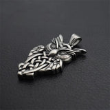 Stainless Steel Owl Pendant Necklace for Women Men