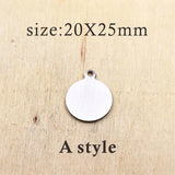 10pcs Christmas Stainless Steel Charms - Custom DIY Pendant