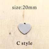 10pcs Christmas Stainless Steel Charms - Custom DIY Pendant