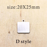 10pcs Christmas Stainless Steel Charms - Custom DIY Pendant