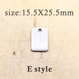 10pcs Christmas Stainless Steel Charms - Custom DIY Pendant