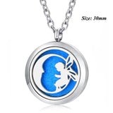 Christmas Jewelry Silver Magnetic Locket Aromatherapy Diffuser