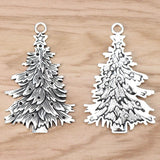 3 Pcs Christmas Tree Charms Pendants, DIY Jewellery Making Finding