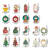 10pcs Christmas Tree Socks Enamel Charm DIY Bracelet Necklace Accessories