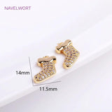 14K Plated Sock Pendants for DIY Jewelry Making
