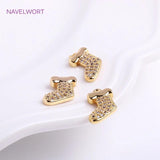 14K Plated Sock Pendants for DIY Jewelry Making