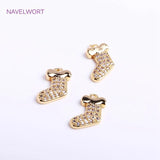 14K Plated Sock Pendants for DIY Jewelry Making