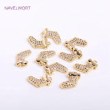 14K Plated Sock Pendants for DIY Jewelry Making