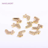 14K Plated Sock Pendants for DIY Jewelry Making