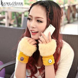 Winter Fingerless Gloves 005 with 18mm Snap Button Charms Jewelry