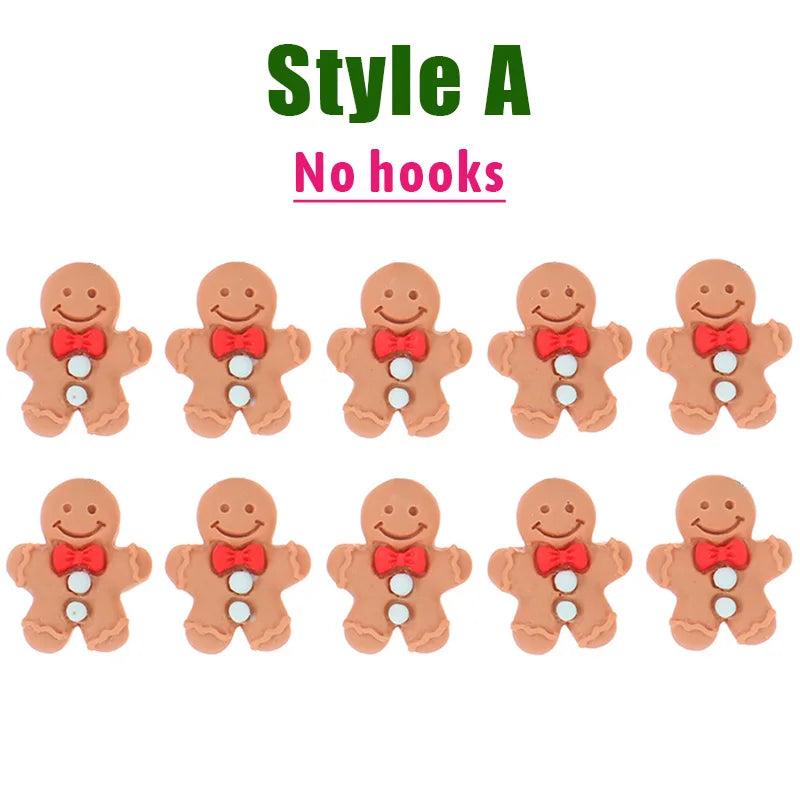 Gingerbread Man Charms Resin Pendants for DIY Jewelry