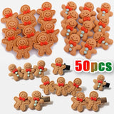 Gingerbread Man Charms Resin Pendants for DIY Jewelry
