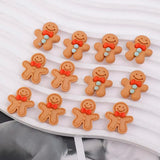 Gingerbread Man Charms Resin Pendants for DIY Jewelry