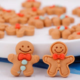 Gingerbread Man Charms Resin Pendants for DIY Jewelry