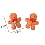 Gingerbread Man Charms Resin Pendants for DIY Jewelry