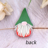 Set of 10 35mm Top Gnome Christmas Hair Clip Clear Acrylic Accessories